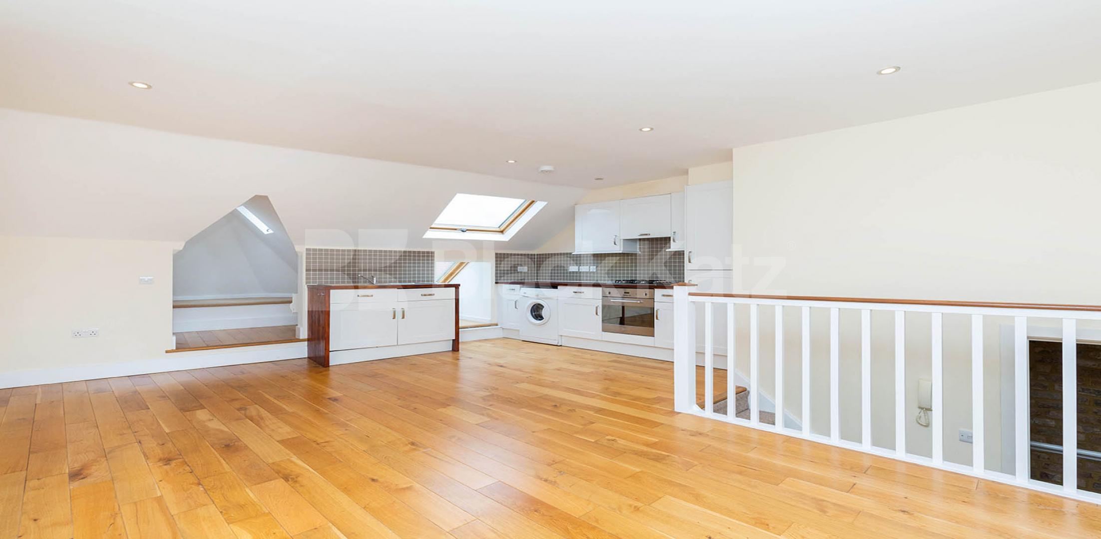 Superb top floor split level one bedroom property minutes from Clapton station Mount Pleasant Lane, Clapton
